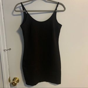 Black mini dress